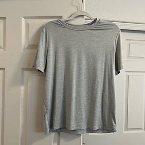 Light gray Fabletics workout top